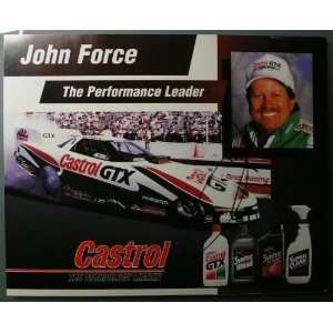  Castrol 8 x 10 Promotional Card   Autographed by John 