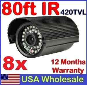   Night Vision 36IR Outdoor Security CCTV Camera 420TVL Weatherproof