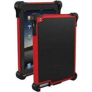 New Retail Ballistic Apple iPad 2 Tough Jacket Rugged Case Black + Red 