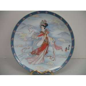    Imperial Jingdezhen Porcelain Plate Fly In Peak 