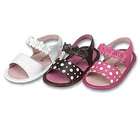 IM Link Baby Girls Shoes Brown Pink Polka Dot Flower Sandals 4