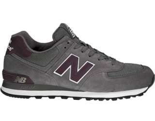 New Balance 574 Burgundy/Grey Mens Running Shoes ML574BG  