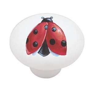  Ladybug Flight Decorative High Gloss Ceramic Drawer Knob 