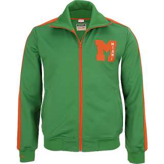 Mitchell and Ness Miami Hurricanes Pre Game Track Jacket   NFLShop