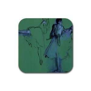  Dancers at the Bar 2 By Edgar Degas Square Coasters   Set 
