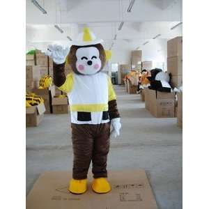 Lovely Monkey Adult Size Cartoon Mascot Costume  Toys & Games 