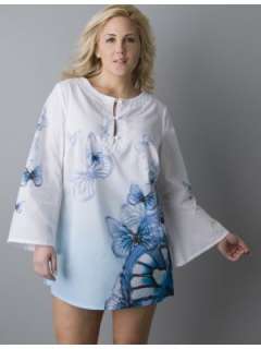 LANE BRYANT   Woven butterfly tunic sleep shirt  