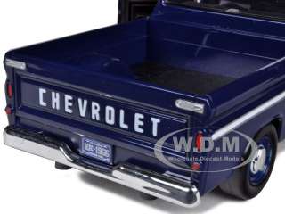 1966 CHEVROLET C10 FLEETSIDE PICKUP TRUCK BLUE 1/24 BY MOTORMAX 73355 