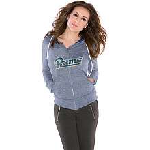 Touch by Alyssa Milano St. Louis Rams Womens Tried and True Full Zip 