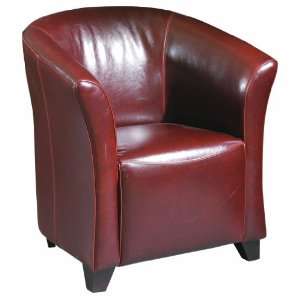    Atlanta Leather Club Chair European Oak Brown