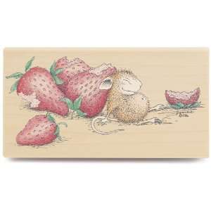   Rubber Stamp Sleeping With Strawberries Arts, Crafts & Sewing