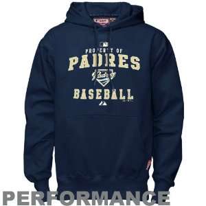 Majestic San Diego Padres Navy Blue Property Of Performance Hoody 