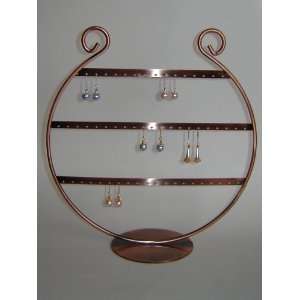  Vintage Earring Wire Display / Holder   Burnished Copper 