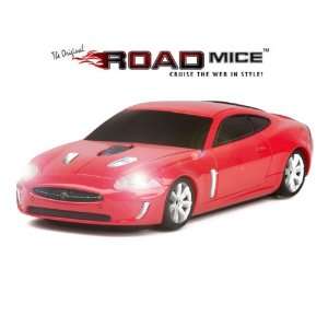  Jaguar XKR Wireless Optical Computer Mouse (Red): Toys 