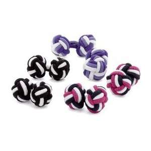 Jelly Donut Silk Knot Cufflinks