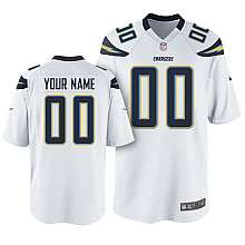 Nike San Diego Chargers Youth Customized Game White Jersey   NFLShop 