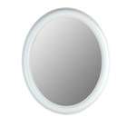   Series Oval Mirror in Floral White   Size 24 W x 30 H, Bevel No