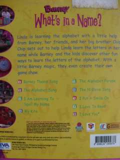 Barney and Friends Whats in a Name? New DVD SEALED  