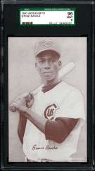 1947 66 Exhibits Ernie Banks (plain sig) SGC 96 MINT  