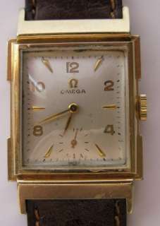 vintage Omega Watch rectangle 14 k gold filled  