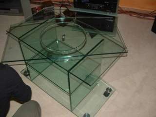 Fernsehglastisch auf rollen mit drehbarer Glasscheibe in Nordrhein 