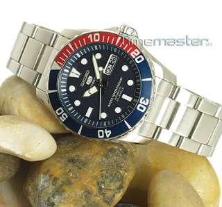 LATEST SEIKO 5 SPORTS MENS AUTOMATIC DIVERS SUBMARINER 100m SNZF15K1 