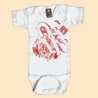   Ink Baby 123W612 Skater  6 12 Month White One Piece Undershirt: Baby