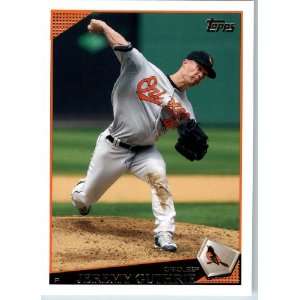  2009 Topps Baseball # 194 Jeremy Guthrie Baltimore Orioles 