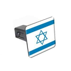 Israel Flag   1 1/4 inch (1.25) Tow Trailer Hitch Cover Plug Insert 