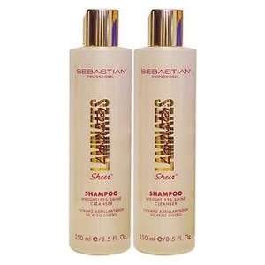 Sebastian Laminates Sheer Shampoo Weightless Shine Cleanser, 8.5 Oz 