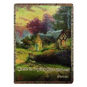  The Good Shepherds Cottage by Thomas Kinkade Throw Lap 