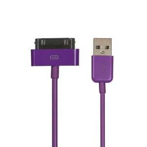   Sync Dock Connector Cable For All Apple iPads   Purple Electronics