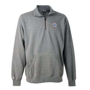  New York Mets Revolution 1/4 Zip Sweatshirt (Grey) Sports 