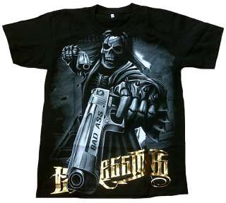 Hard on Hard Rock Skull Heavy Metal Tattoo Biker Star T Shirt S