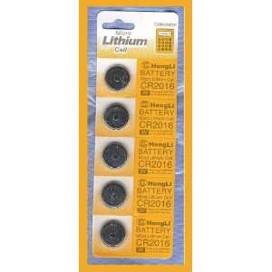  CR2016 Micro Lithium Cell Button 3v Batteries (5 Pack 