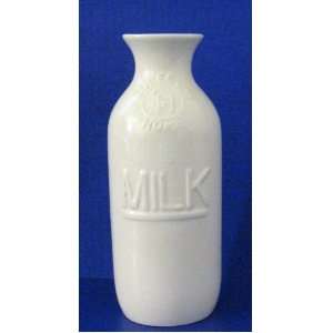   Home Ceramic/Pottery Embossed Milk Bottle/Jug Vase 