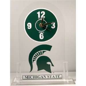 NCAA Michigan State Spartans Desk Clock 