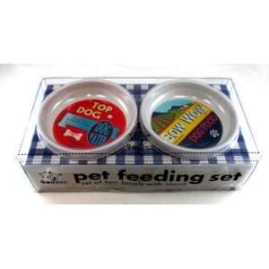  Ore Pet Feeding Set   Vintage Dog Set