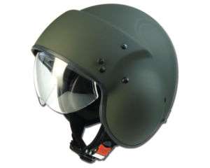 Marushin B2 MONO Piloten Helm matt grün Gr. S 55/56  