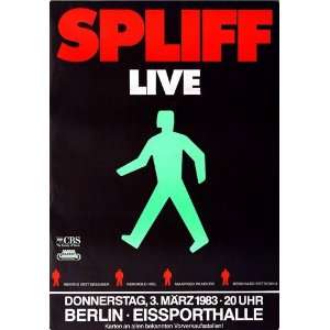  Spliff   Berlin LIVE 1983   CONCERT   POSTER from GERMANY 