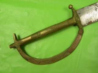 Antique 19c African knife dagger hand made scabbard  