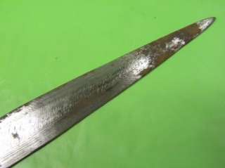 Antique 19c African knife dagger hand made scabbard  