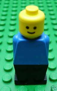 Lego Minifigs /Figuren alte Figur Legoland schwarz/blau  