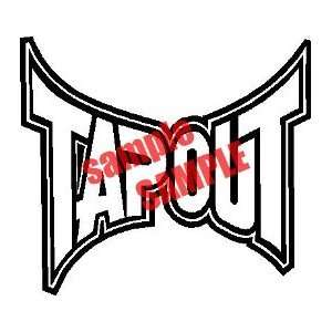 TAPOUT CLOTHING WHITE VINYL DECAL STICKER