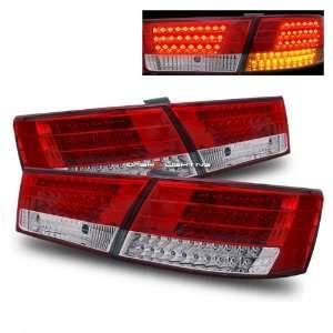 06 10 Hyundai Sonata LED Tail Lights   Red Clear 