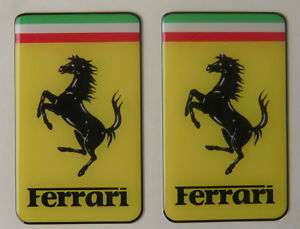 Ferrari Aufkleber (3D) 22 X 37 mm sehr hochwertig  