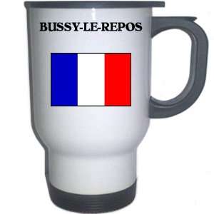 France   BUSSY LE REPOS White Stainless Steel Mug