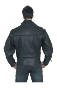 Mens Cowhide Piston Pete Leather Biker Jacket size M 3X  