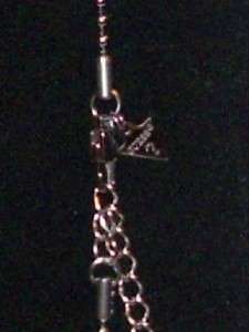 GUESS MENS JEWELRY CROSS CHARM PENDANT NECKLACE SILVER  