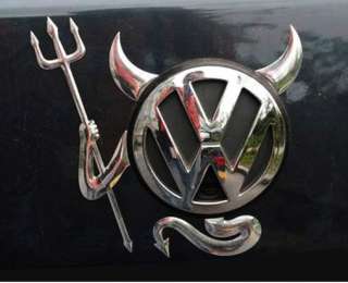Neu Teufel Dämon Devil In Car Auto Tattoo Aufkleber Sticker Silber 3D 
